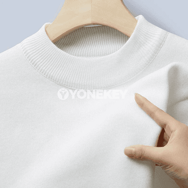 Erkekler üçin ýyly fleece switer, uzyn ýeňli, gündelik we ofis üçin