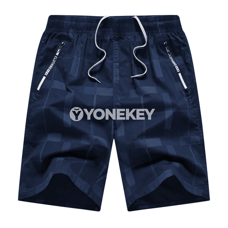 Erkekler üçin giň kesimli ýaz şortikleri, elastik bil, XL-6XL