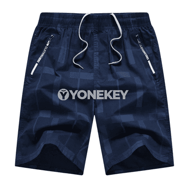 Erkekler üçin giň kesimli ýaz şortikleri, elastik bil, XL-6XL