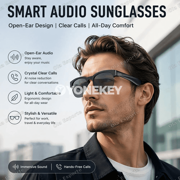 Bluetooth akylly äýnekli sport nauşnikleri, gara