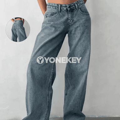 Zenanlar üçin baggy jeans: giň kesim, pes bel, gündelik stil