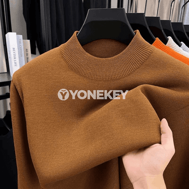 Erkekler üçin ýyly uzyn ýeňli, ýumşak ýyly içlikli gömlek