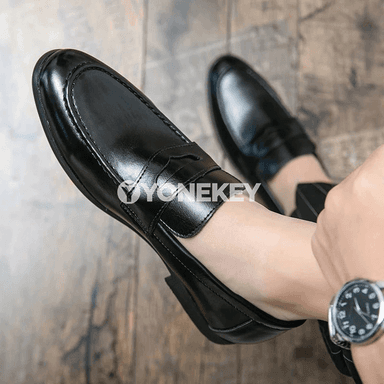 Erkekler üçin klassiki deri loafers köwüşler, ofis we gündelik ulanyş üçin