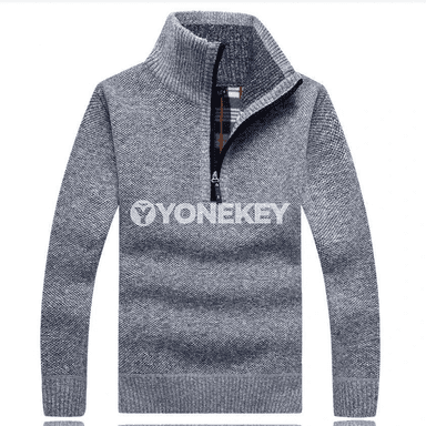Erkekler üçin gyşlyk ýyly fleece golfi, ýarym zipli köýnek