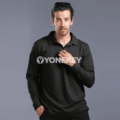Erkekler üçin ýeňil uzyn ýeňli futbolka, çalt guraýan