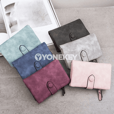 Zenanlar üçin döwrebap tri-fold pul gapjygy, telefonly kiçi sumka