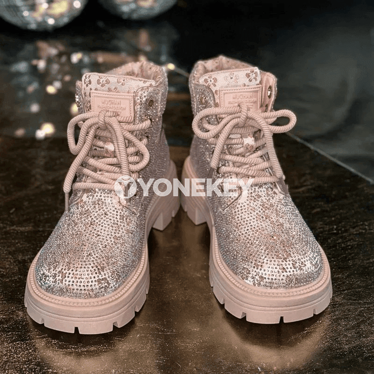 Zenanlar üçin platformaly rhinestonely retrot ädikler, daňylýan, giň ölçeg