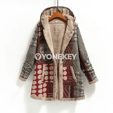 Zenanlar üçin ýyly hoodly gyş sweatshirt, uzyn jaket