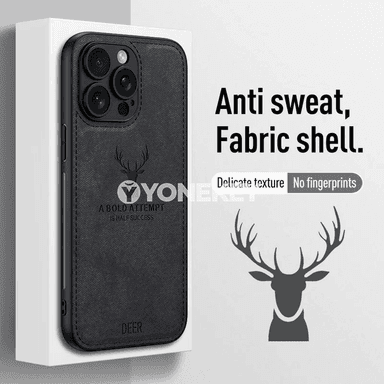 iPhone üçin deri dokaly keýikli gorag örtügi