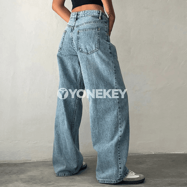 Zenanlar üçin baggy jeans: giň kesim, pes bel, gündelik stil