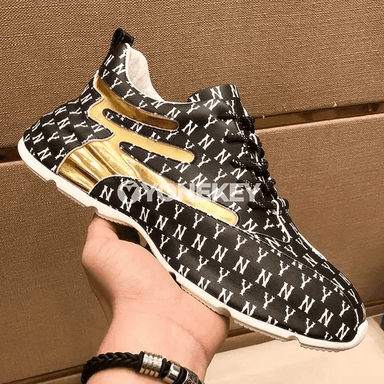 Erkekler üçin moda ýazgyly rahat sport aýakgaplar