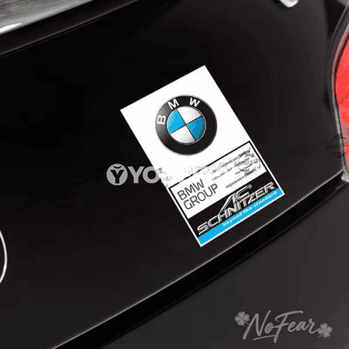 BMW M Power üçin penjire stikeri, 1 sany bezeg emblemasy