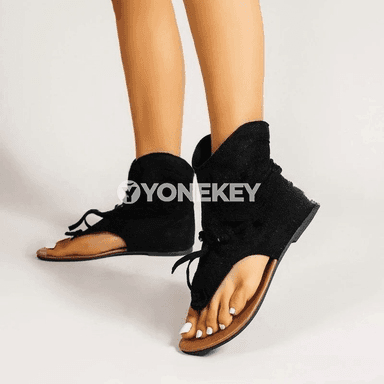 Zenanlar üçin retro sandallar, ýeňil, rahat, gladiator görnüşli