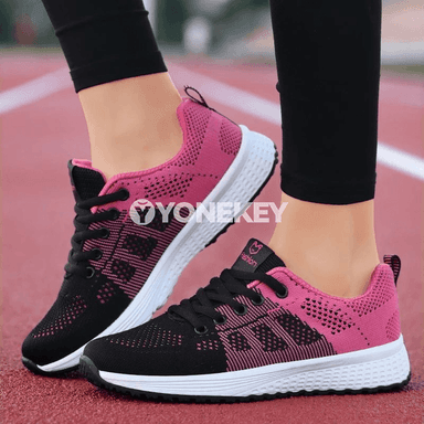 Zenanlar üçin sport aýakgaplar, ýeňil platformaly, dem alyjy mesh