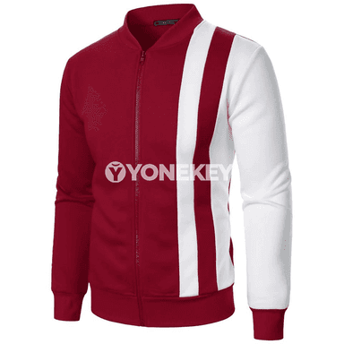 Erkekler üçin döwrebap ziperli sport penjek, ýeňli gündelik blazer