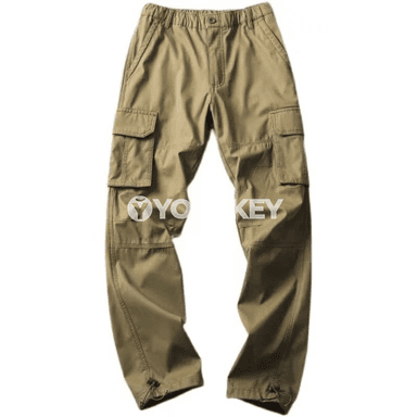 Erkekler üçin ýyly fleece cargo balaklar, köp jübüli