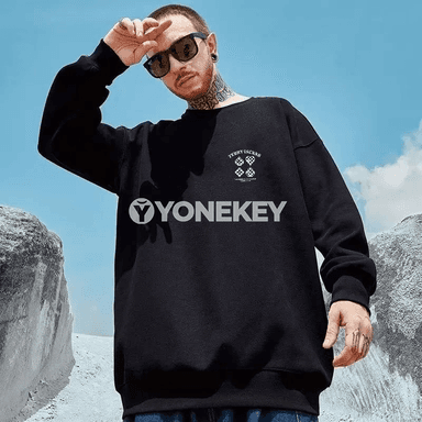 Erkekler üçin giň kesimli ýyly sweatshirt, 2XL-8XL