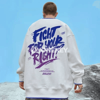 Erkekler üçin giň kesimli gradient ýazgydan sweatshirt, M-8XL