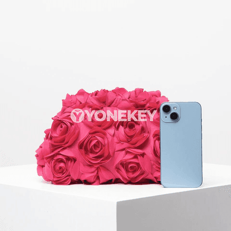 Aýal-gyzlar üçin gül görnüşli clutch sumkasy