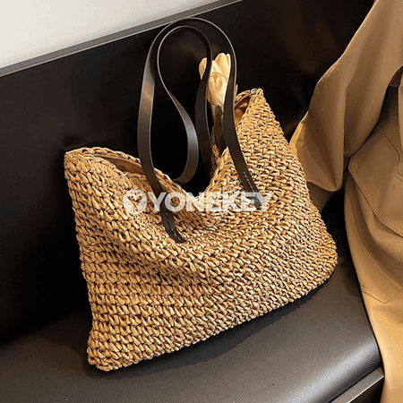 Zenanlar üçin örülen sypal uly tote sumka — tomusluk egin sumkasy