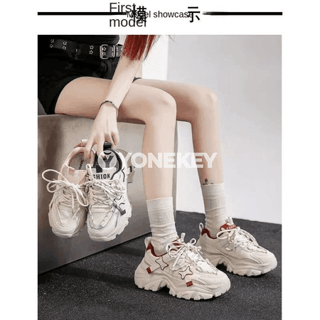 Aýal-gyzlar üçin ýeňil mesh platform krasowkalar, gündelik we sport üçin