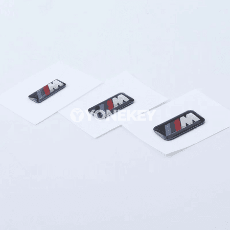 BMW üçin rul merkezipenya: logotip stiker-bejzeg toplumy