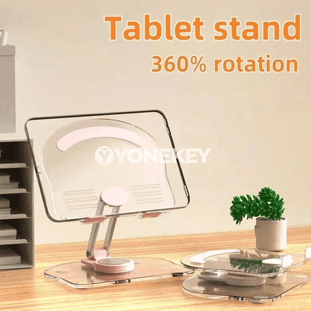 360° aýlanýan akril tablet saklaýjy, bukulýan telefon diregi