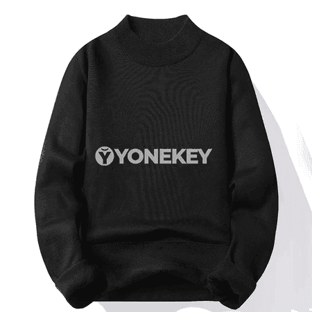 Erkekler üçin ýyly galyň fleece pulower, gündelik stil