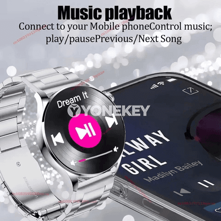 HW12 akylly sagat, Bluetooth jaňly we saglyk gözegçilikli