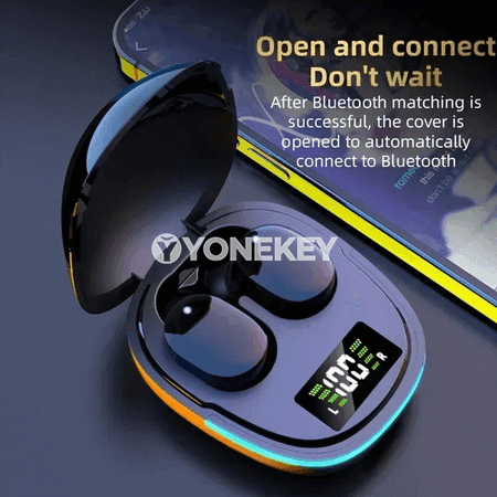 CHUBAN TWS simsiz Bluetooth 5.3 sport nauşnik, mikrofonly