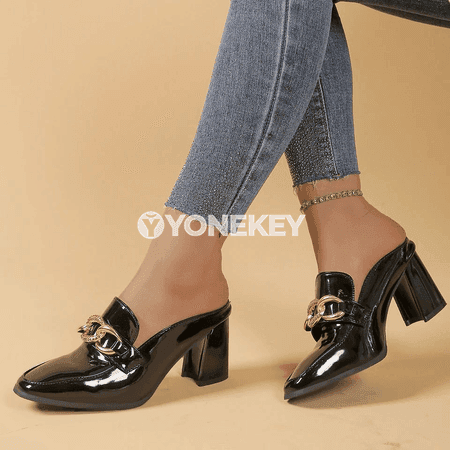 Zenanlar üçin ýokary ökjeli uçly sandallar, gündelik moda aýakgaby