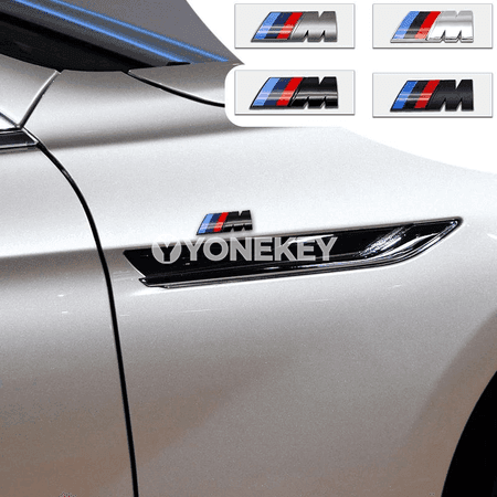 BMW M seriýasy üçin 3D ABS arka emblema — dürli ölçegler