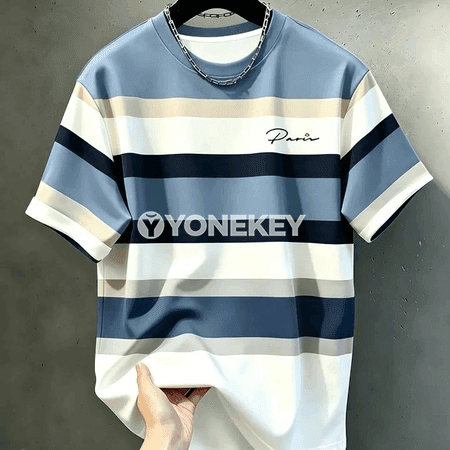 Çyzgyly 3D çaply erkek ýeňil sport futbolka