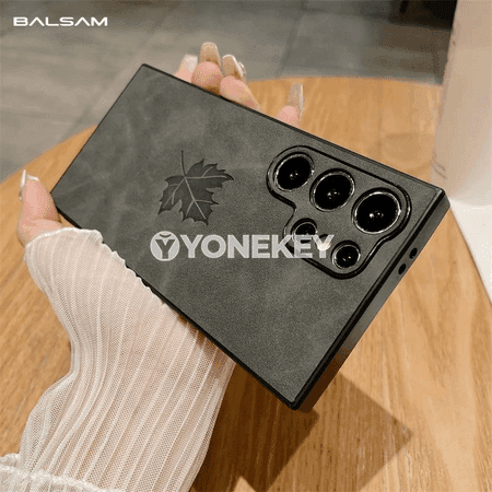 Samsung üçin kaşaň deri gaplama, mat ýüzli gorag örtügi