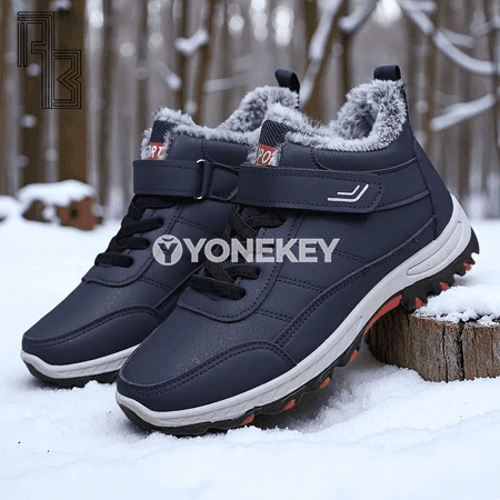 Erkekler üçin gyşda geýilýän ýyly snow boots, galyň platformaly