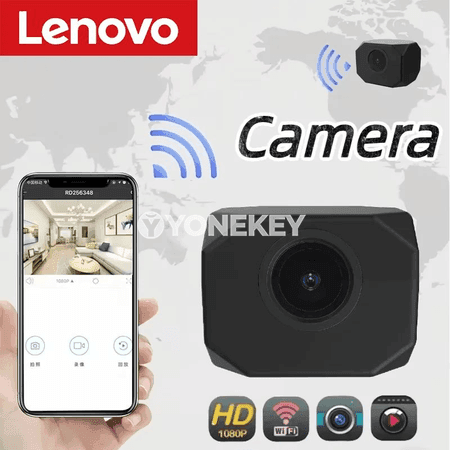 Lenovo 8K mini howpsuzlyk kamerasy, Wi‑Fi, gijeki görmek, suw geçirmez
