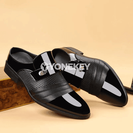 Erkekler üçin kaşaň resmi köwüşler, slip-on görnüş