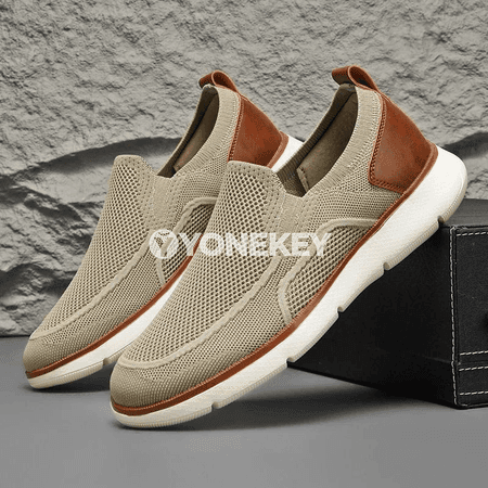 Erkekler üçin ýeňil mesh loafer, bahar-tomus üçin dem alýan aýakgap