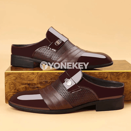 Erkekler üçin kaşaň resmi köwüşler, slip-on görnüş