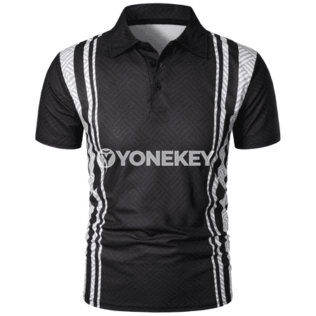 Erkekler üçin tomusky 3D çaply polo futbolka, gündelik stil
