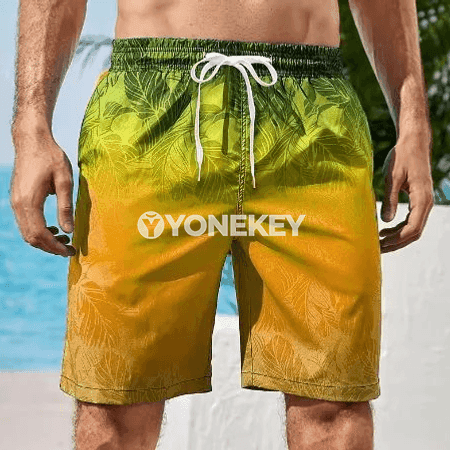 Erkek‑aýal üçin çalt guradyjy tomus şorty, plýaž üçin ýeňil model