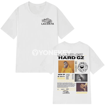 HARD GZ Tour 2025 erkek futbolkasy, cotton, giň kesimli