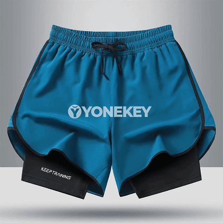 Uniseks ýeňil sport şortikleri, çalt gurap, ylgaw we fitnes üçin
