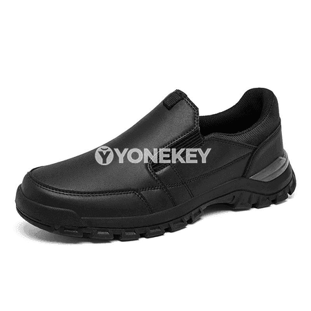 Erkekler üçin güýz deri slip-on köwüşler, gündelik we rahat
