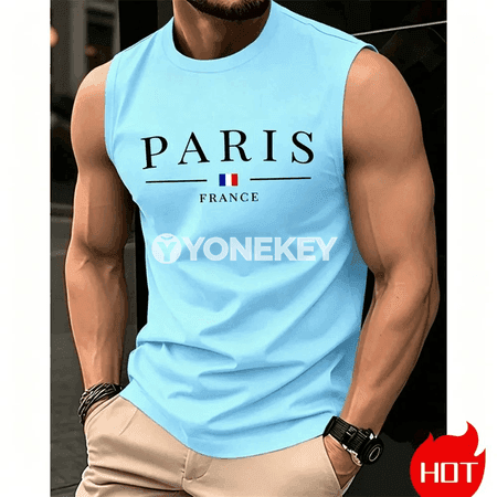 Erkekler üçin ýeňil, dem alýan sport maýkasy, 3D çaply, uly kesim
