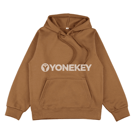 Erkekler üçin giň kesimli hoodili sweatshirtdäki köýnek, gündelik stil