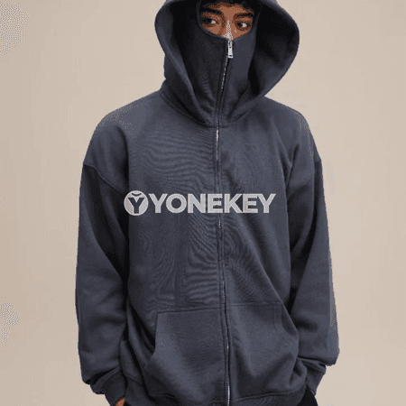 Güýz-gyş üçin ýyly uniseks başlykly fleece hoodi, fermuarly