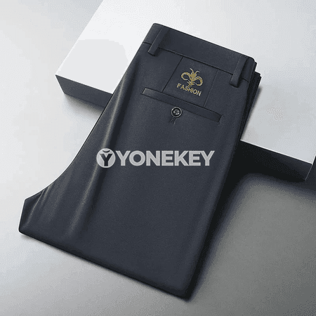 Erkekler üçin inçe laýyklykly düzüw jalbarlar, resmi we ýeňil