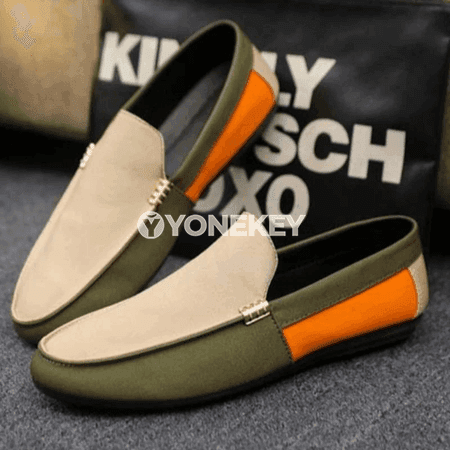 Erkekler üçin ýeňil slip-on gündelik köwüşler, giň ölçegli