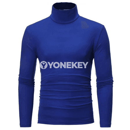 Erkekler üçin ýyly turtleneck switer, inçe, 5 reňk